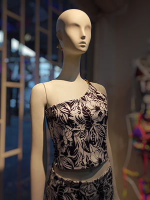Blusa Floral B&W