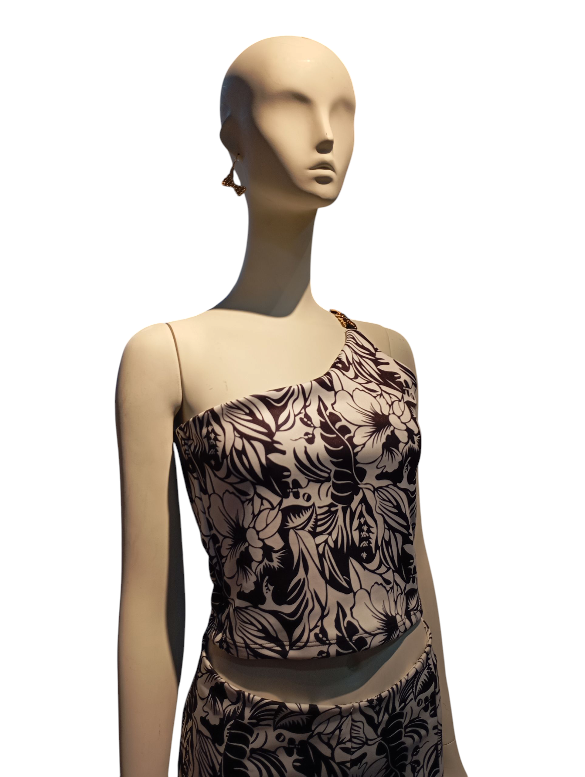 Blusa Floral B&W